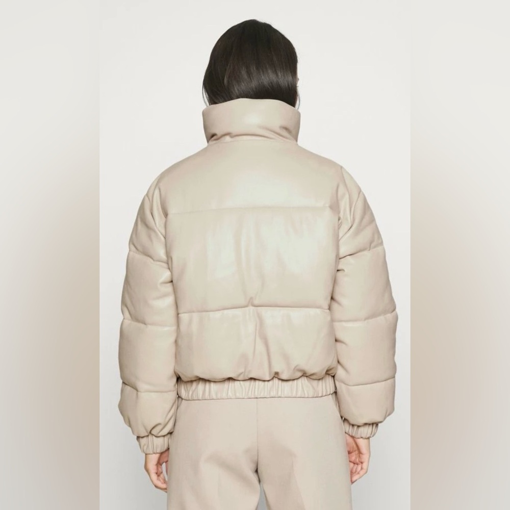 Abercrombie & Fitch CINCHED CUFF MINI PUFF - Winter Jacket beige size M - Picture 3 of 14
